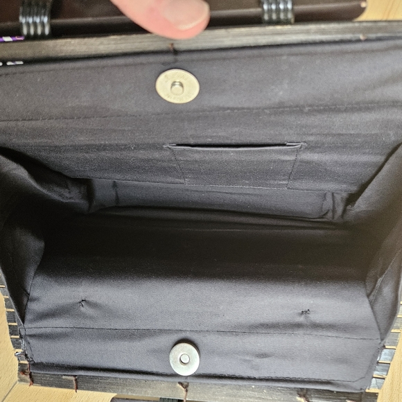 Wood and Sea shell handbag purse - Picture 4 of 10